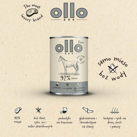 Ollo Pure Koń 400g