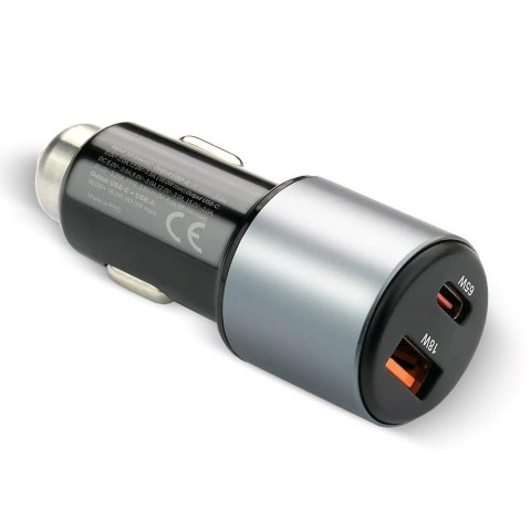 EVERACTIVE ŁADOWARKA SAMOCHODOWA 1 X USB QC3.0, 1 X USB-C PD 83W CZARNA CC-60Q