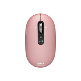 Mysz PORT CONNECT | PURE MAC | Bezprzewodowa | Bluetooth | Różowa