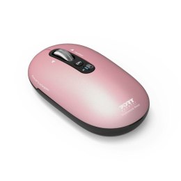 Mysz PORT CONNECT | PURE MAC | Bezprzewodowa | Bluetooth | Różowa