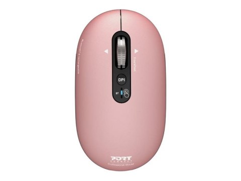 Mysz PORT CONNECT | PURE MAC | Bezprzewodowa | Bluetooth | Różowa
