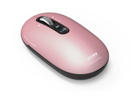 Mysz PORT CONNECT | PURE MAC | Bezprzewodowa | Bluetooth | Różowa
