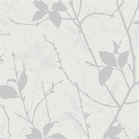 WALLPAPER 122433 BELLE WHITE/SILVER