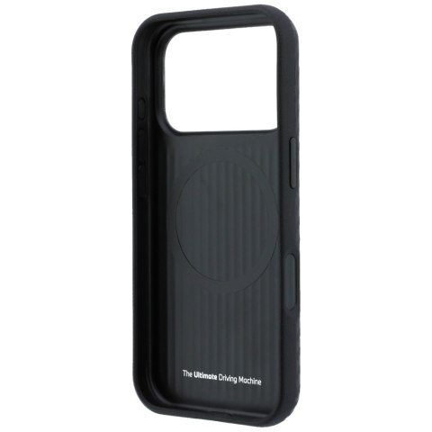 Etui BMW M Carbon Metal Logo MagSafe do iPhone 18 Pro / 17 Pro czarny