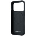 Etui BMW M Quadrille Kevlar Metal Logo MagSafe do iPhone 18 Pro / 17 Pro czarny