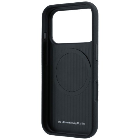 Etui BMW M Quadrille Kevlar Metal Logo MagSafe do iPhone 18 Pro Max / 17 Pro Max czarny