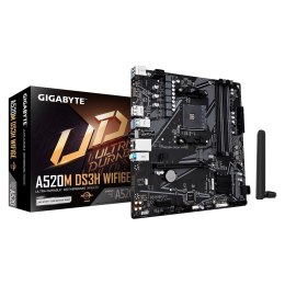 GIGABYTE A520M DS3H WIFI6E AMD A520 Socket AM4 micro ATX