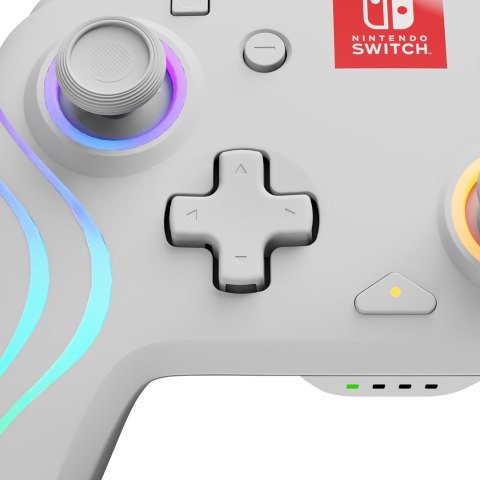 PDP Afterglow Wave Biały USB Gamepad Analogowa/Cyfrowa Nintendo Switch, Nintendo Switch Lite, Nintendo Switch OLED