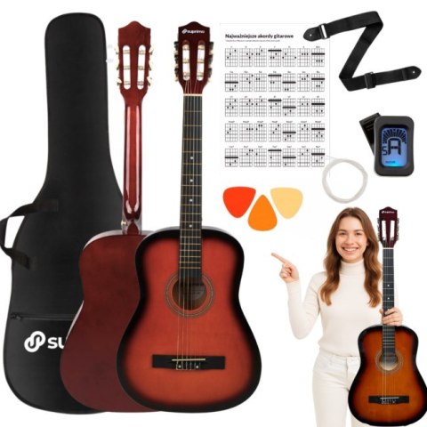 SUPRIMO CGS3 SB - gitara klasyczna 4/4, sunburst