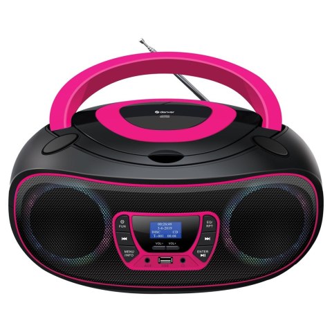 Boombox Denver TDB-212P różowy