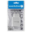EVERACTIVE ŁADOWARKA SIECIOWA 4XUSB 5A - BIAŁA SC-400