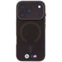 Etui BMW M IML Frosted Metal Logo & Trims MagSafe do iPhone 18 Pro / 17 Pro bordowy