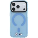 Etui BMW M IML Frosted Metal Logo & Trims MagSafe do iPhone 18 Pro / 17 Pro niebieski