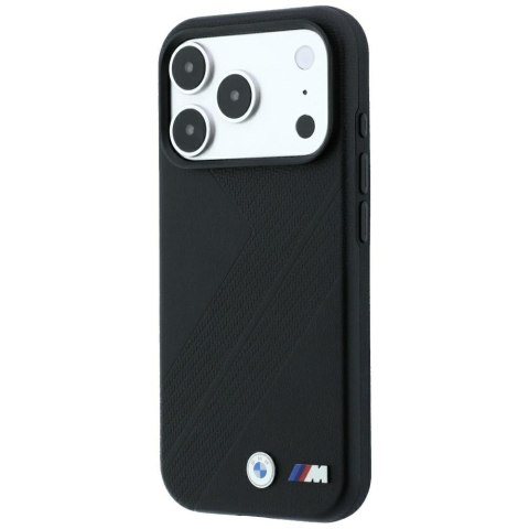Etui BMW M Tire Track Metal Logo MagSafe do iPhone 18 Pro / 17 Pro czarny