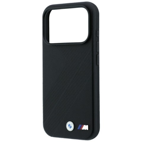 Etui BMW M Tire Track Metal Logo MagSafe do iPhone 18 Pro / 17 Pro czarny
