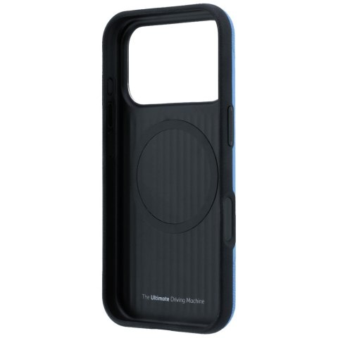 Etui BMW M Tire Track Metal Logo MagSafe do iPhone 18 Pro / 17 Pro niebieski