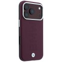 Etui BMW Sign Centered Deboss MagSafe do iPhone 18 Pro / 17 Pro bordowy