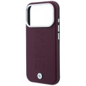 Etui BMW Sign Centered Deboss MagSafe do iPhone 18 Pro / 17 Pro bordowy