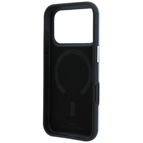 Etui BMW Sign Centered Deboss MagSafe do iPhone 18 Pro / 17 Pro niebieski