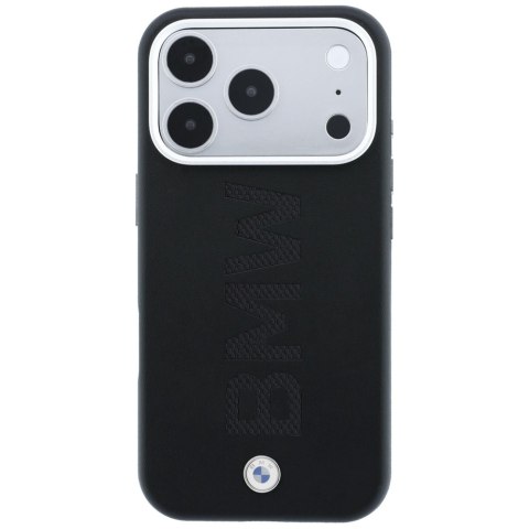 Etui BMW Sign Centered Deboss MagSafe do iPhone 18 Pro Max / 17 Pro Max czarny