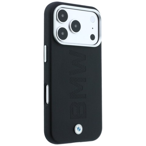 Etui BMW Sign Centered Deboss MagSafe do iPhone 18 Pro Max / 17 Pro Max czarny