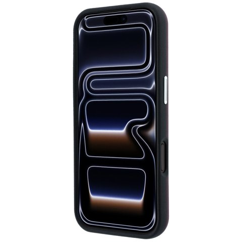 Etui BMW Sign Inclined Deboss Letters MagSafe do iPhone 18 Pro / 17 Pro bordowy