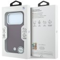 Etui BMW Sign Inclined Deboss Letters MagSafe do iPhone 18 Pro / 17 Pro bordowy