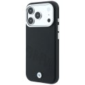 Etui BMW Sign Inclined Deboss Letters MagSafe do iPhone 18 Pro / 17 Pro czarny