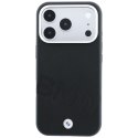 Etui BMW Sign Inclined Deboss Letters MagSafe do iPhone 18 Pro / 17 Pro czarny