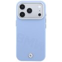 Etui BMW Sign Inclined Deboss Letters MagSafe do iPhone 18 Pro / 17 Pro niebieski