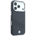 Etui BMW Sign Inclined Deboss Letters MagSafe do iPhone 18 Pro / 17 Pro szary