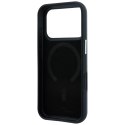 Etui BMW Sign Inclined Deboss Letters MagSafe do iPhone 18 Pro Max / 17 Pro Max szary