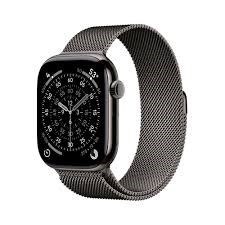 Apple Watch Series 11Â GPS + Cellular 46mmÂ Slate Titanium Case with Slate Milanese Loop - S/M