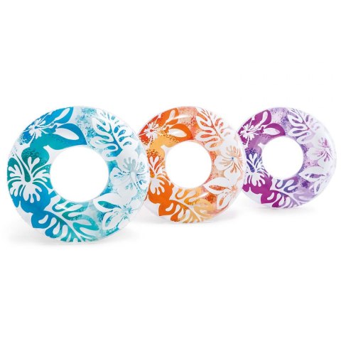 Kółko do pływania średnica 91 cm 3 kolory INTEX 59251 pomarańczowy