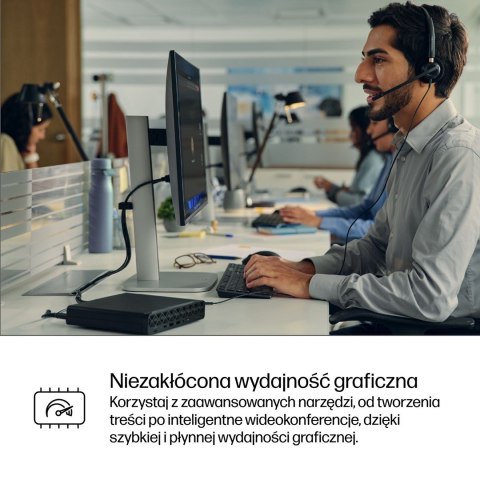 HP ProDesk 4 Mini G1i AI Intel Core Ultra 5 235T 16 GB DDR5-SDRAM 512 GB SSD Windows 11 Pro Mini PC AI PC Czarny