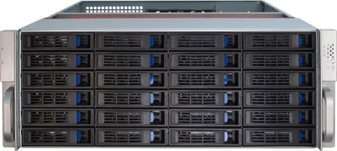 Inter-Tech 4U-4424 Rack Czarny, Srebrny