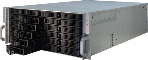 Inter-Tech 4U-4424 Rack Czarny, Srebrny