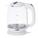 Mesko | Kettle | MS 1302w | Electric | 2200 W | 1.7 L | Glass | 360° rotational base | White