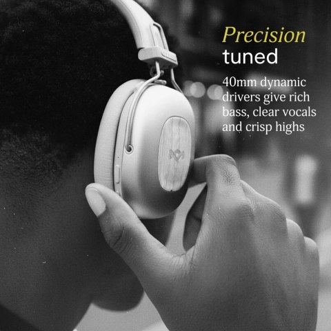Słuchawki Marley | Positive Vibration Rebel | Bluetooth | ANC | Kremowy