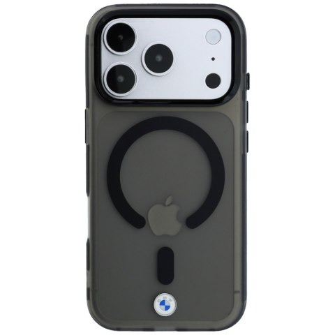 Etui BMW Sign Frosted IML & Metal Logo MagSafe do iPhone 18 Pro / 17 Pro czarny