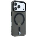 Etui BMW Sign Frosted IML & Metal Logo MagSafe do iPhone 18 Pro / 17 Pro czarny