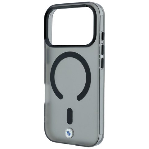 Etui BMW Sign Frosted IML & MetalL Logo MagSafe do iPhone 18 Pro Max / 17 Pro Max czarny
