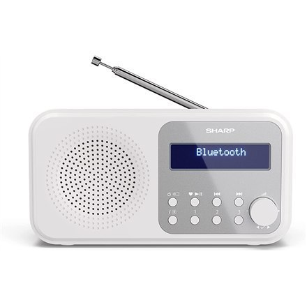 Przenośne radio cyfrowe Sharp DR-P420(WH) Tokyo, FM/DAB/DAB+, Bluetooth 5.0, zasilanie USB lub bateryjne, śnieżnobiały | Sharp |