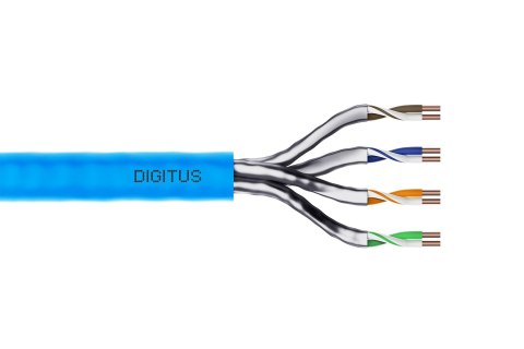 Kabel sieciowy DIGITUS bulk - 100 m - light blue