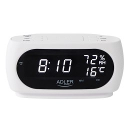 Budzik ADLER AD 1186 white