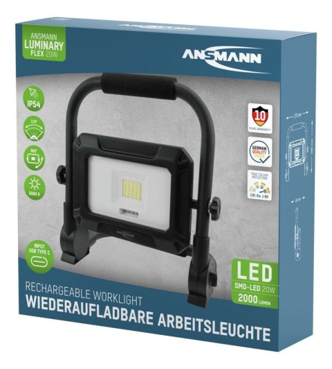 Przenośne światło przemysłowe Ansmann FL20W-R 20 W 2000 lm Daylight white
