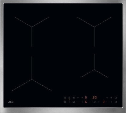 AEG TN64IA00XB Czarny Wbudowany 60 cm Płyta indukcyjna strefowa 4 stref(y)