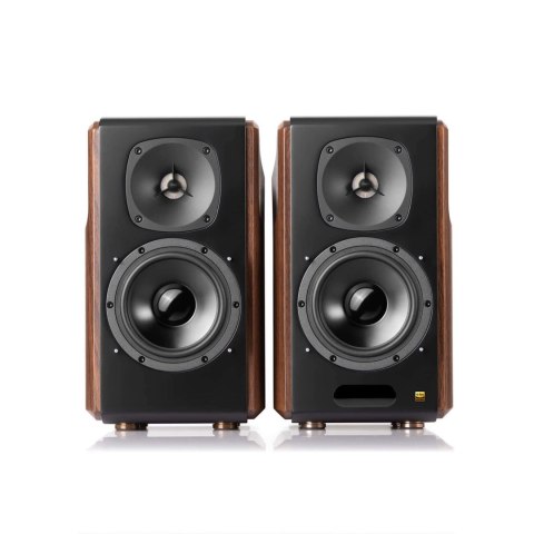 Edifier S2000 MKIII Głośniki podstawkowe Bluetooth (para) - czarny/brązowy