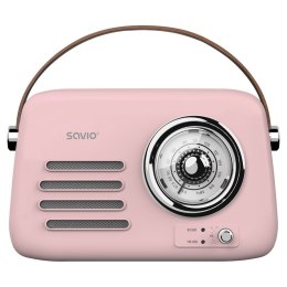SAVIO RADIO PRZENOŚNE RÓŻOWE RS-03