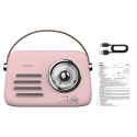 SAVIO RADIO PRZENOŚNE RÓŻOWE RS-03